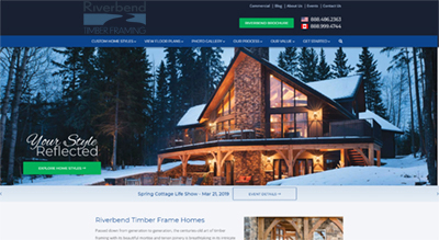 Riverbend Timber Framing Website
